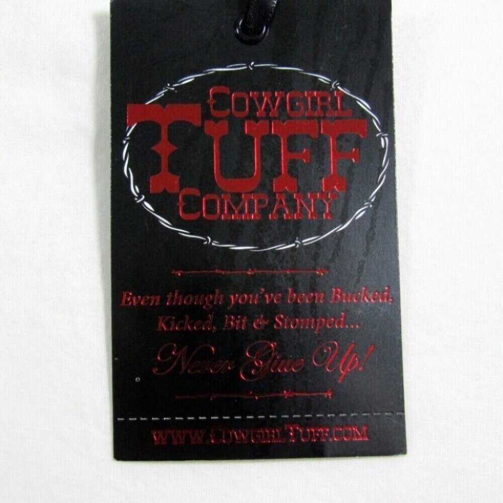 Cowgirl Tuff Black Velvet Long Lace Sleeve Top Womens Size L Velour New Tag - Picture 7 of 10